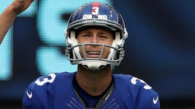Josh Brown, shown here in a game at MetLife Stadium...