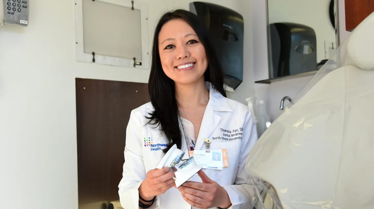 Dr. Theresa Fan, 39, who works in the Northwell Health system in Manhasset...