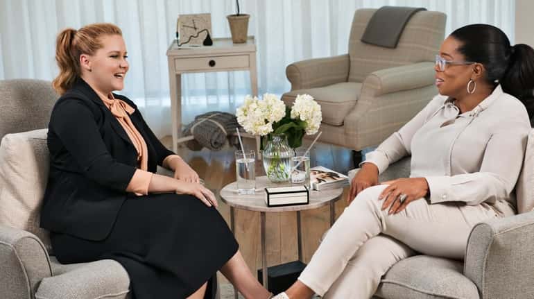 Amy Schumer talks with Oprah Winfrey on the "Oprah's SuperSoul...