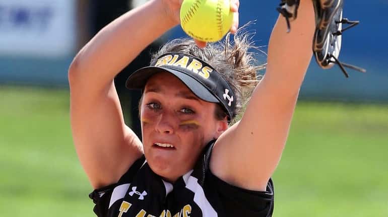 St. Anthony's pitcher Alyssa Seidler during the CHSAA High School...