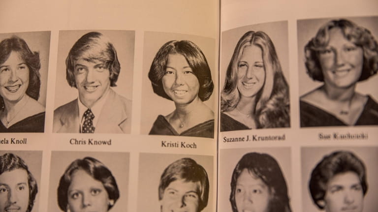 The high school yearbook photo of Kristi Eikenes (then Koch).