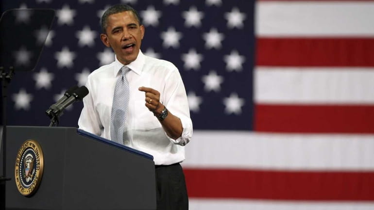 President Barack Obama speaks at Florida Atlantic University in Boca...