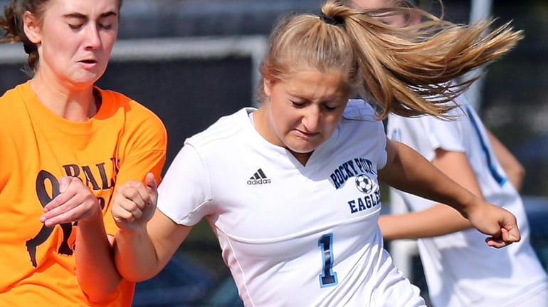 Rocky Point striker Gianna Amendola is tied for the Long...