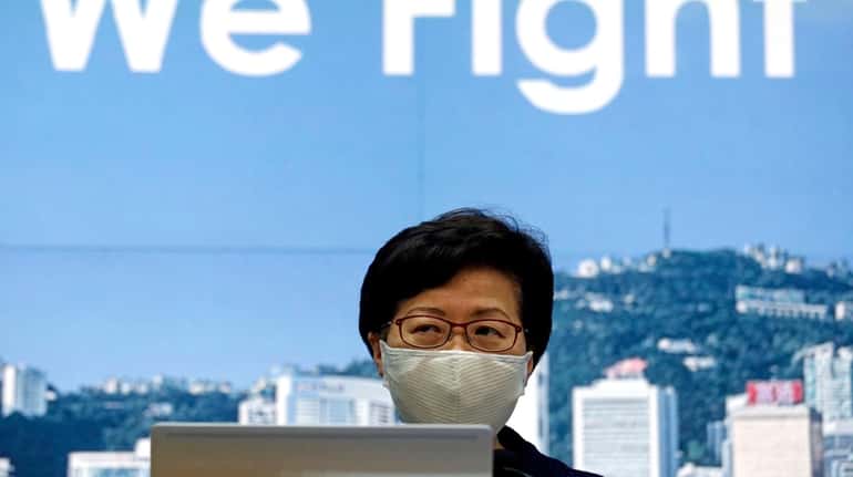 Hong Kong Chief Executive Carrie Lam announces to postpone legislative...
