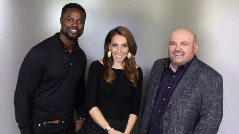 From left, Bart Scott, Maggie Gray and Chris Carlin of...
