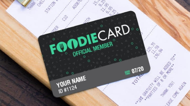 Foodie Card members pay a $29.99 annual fee and are...