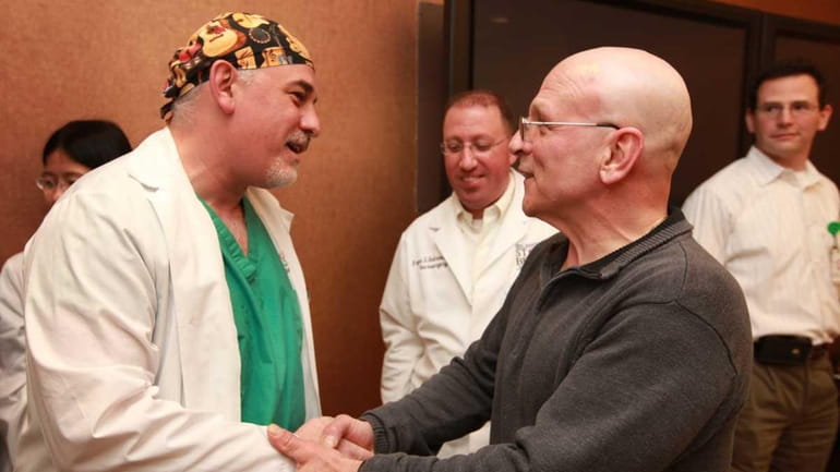 Charles Bianculli, 61, right the Long Island chiropractor who survived...