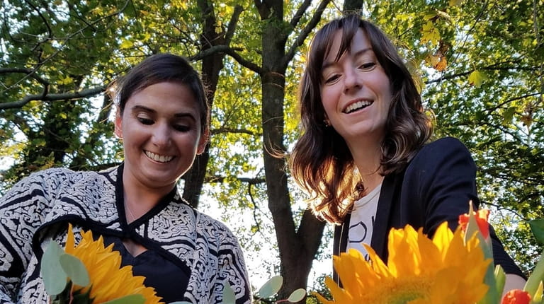 Ann Marie Breyer, left, and Lisa Kelly, owners of Nectar&Bloom, credit...