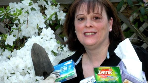 Terri Donahue of Center Moriches, who battles allergies while she...