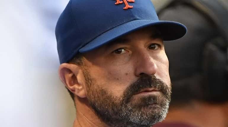 Mets manager Mickey Callaway, shown here in the dugout against the...