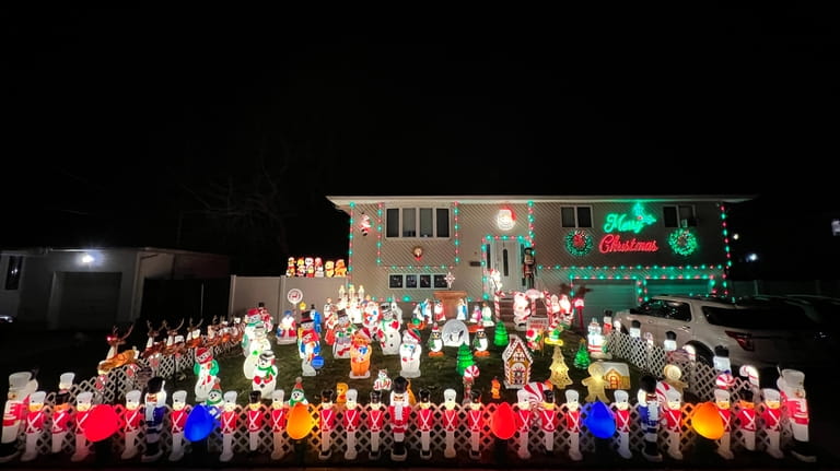 The Russo family’s display at 7 St. Clair St. in...