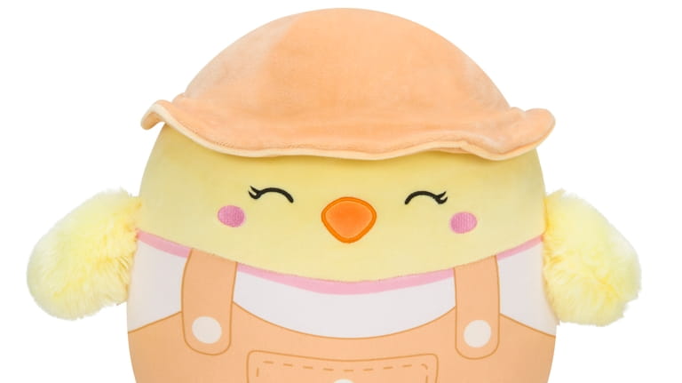 The popular Squishmallows line includes a chick named AImee.