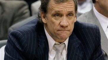 Washington Wizards coach Flip Saunders watches the final minutes of...