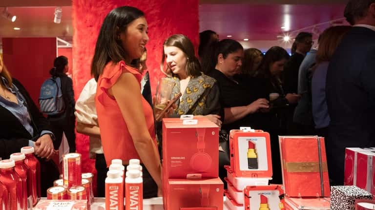 Shoppers at Macy's Herald Square store in Manhattan on the opening...