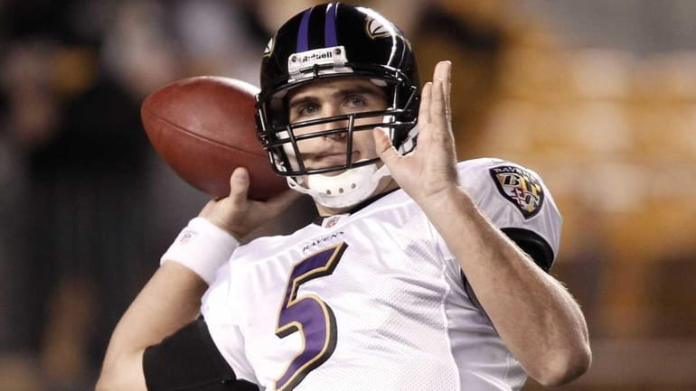 JOE FLACCO Ravens, 2008-10 Stats: 48 games, 878-for-1,416, 62% completion...
