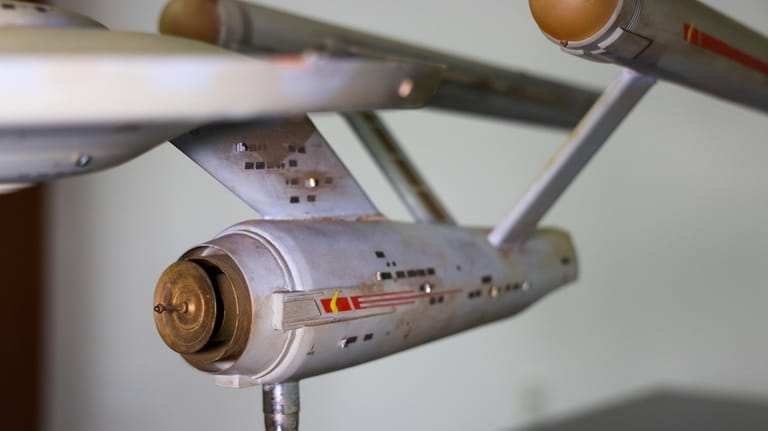 The first model of the USS Enterprise is displayed at...