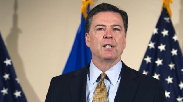 FBI director James Comey at FBI headquarters in Washington, Tuesday,...