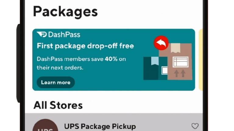 You now can use DoorDash for package pickup, as well...
