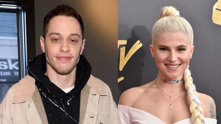 Pete Davidson, left, and Carly Aquilino performed stand-up gigs at...