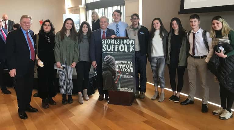 Northport High School's Students for 60,000 Club attended Suffolk County Executive...