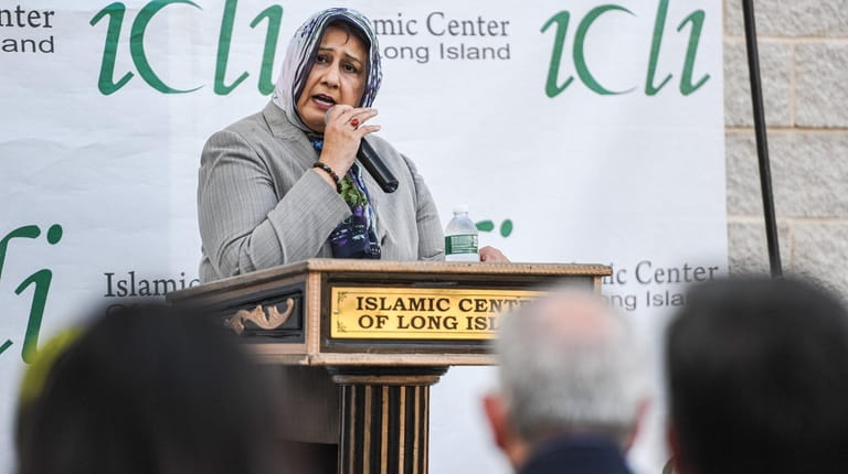 Dr. Isma Chaudhry, chair of the Islamic Center of Long...