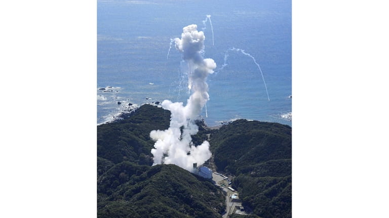 A Space One's Kairos rocket explodes after liftoff from a...
