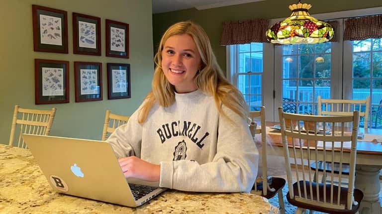 Bucknell University graduate Amy Schlussler is back home in Bay...