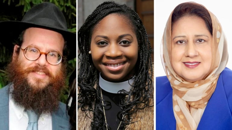 The writers are, from left, Rabbi Mendy Goldberg, of Lubavitch...