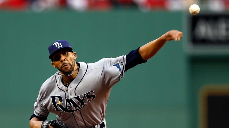 Tampa Bay Rays pitcher David Price delivers a pitch during...