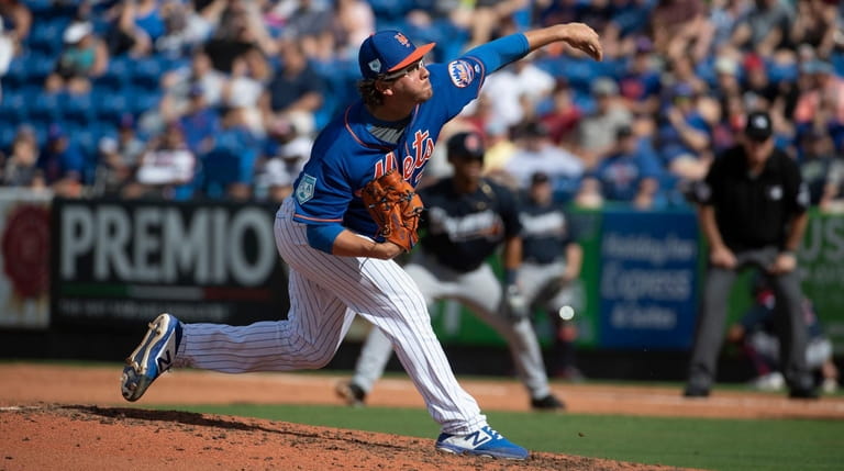 Mets pitcher Anthony Kay during a spring training game against...