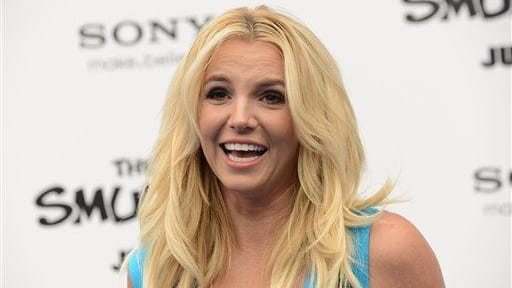 Britney Spears arrives at the world premiere of "The Smurfs...