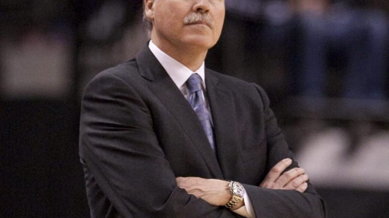 New York Knicks head coach Mike D'Antoni watches during second-half...