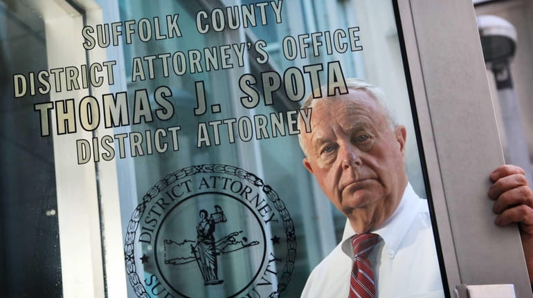 Suffolk County District Attorney Thomas Spota at his Hauppauge office...