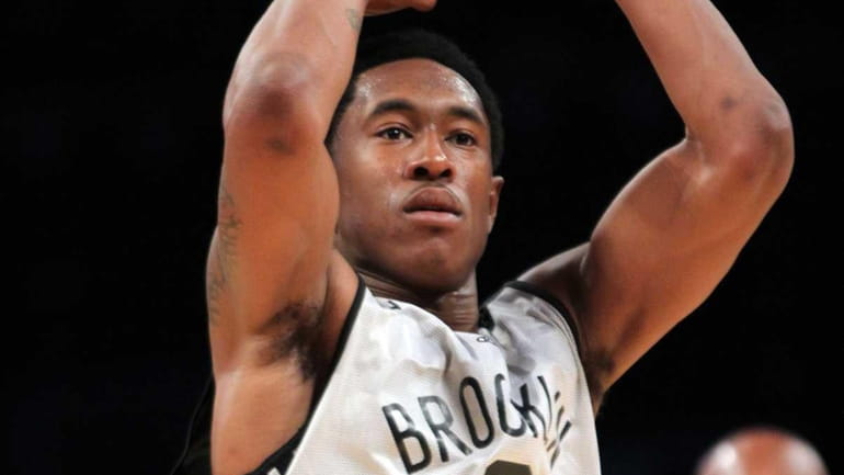 MarShon Brooks shoots at the line during a Brooklyn Nets...