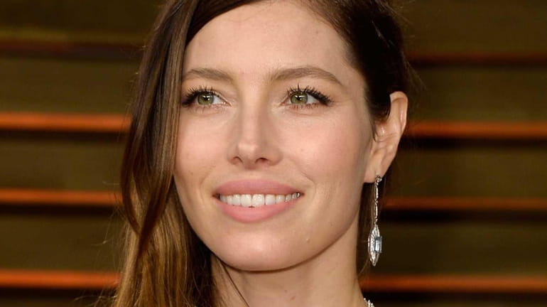 Jessica Biel went Veronica Lake sultry with her hair at...