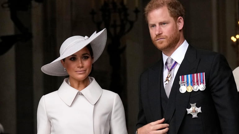  Prince Harry and Meghan, the Duke and Duchess of Sussex,...