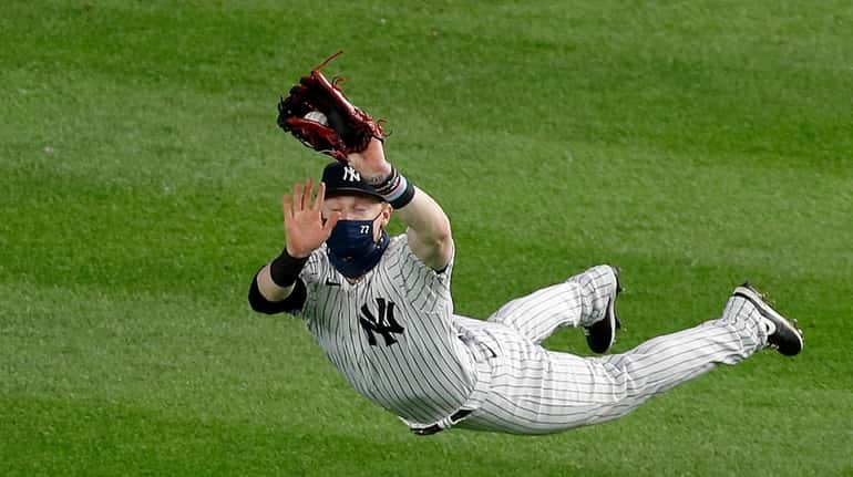 An example of Clint Frazier's imroved defense in the outfield...