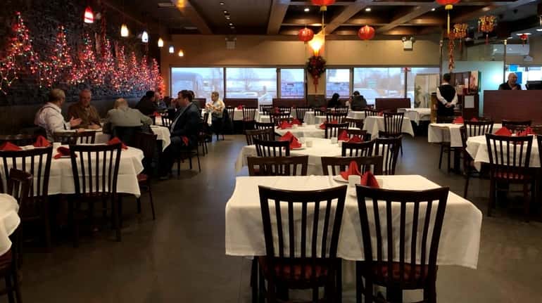 A handful of diners at The Orient in Bethpage on...