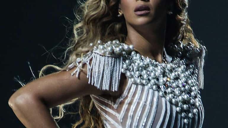 Singer Beyonce performs on her "Mrs. Carter Show World Tour...