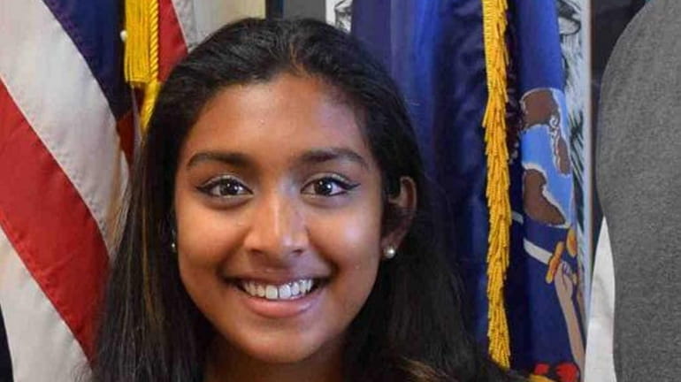 Rhea Manjrekar, 16, a sophomore at Hicksville High School, and...