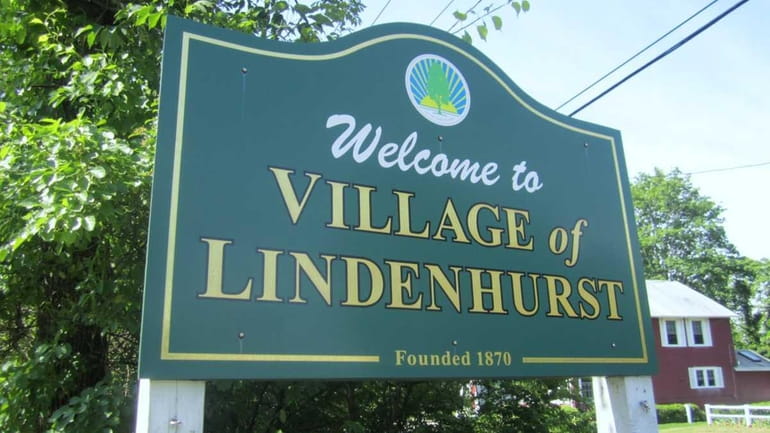 The Village of Lindenhurst sign in 2011.