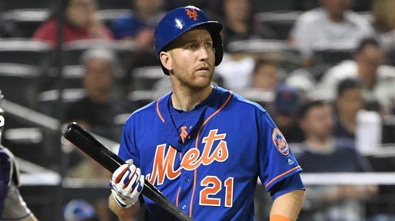 Todd Frazier after a strikeout against the Rockies at Citi...