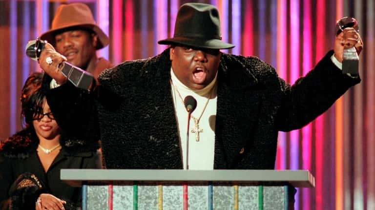 Notorious B.I.G. at the Billboard Music Awards in New York,...