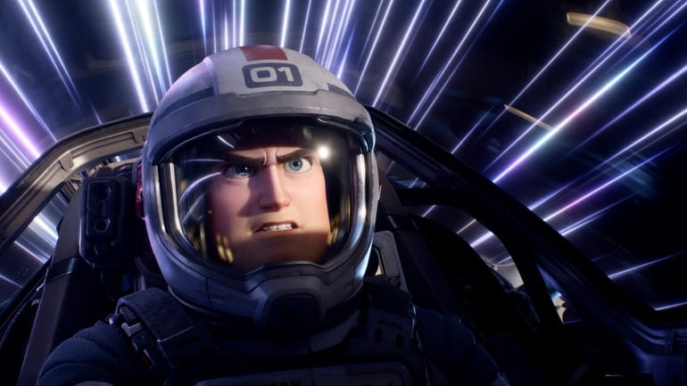 Buzz Lightyear, voiced by Chris Evans in "Lightyear," is the...
