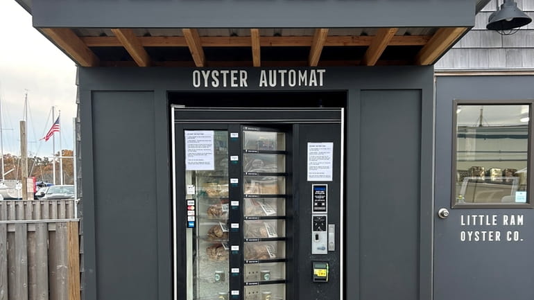 Little Ram Oyster Co. has installed an oyster vending machine...