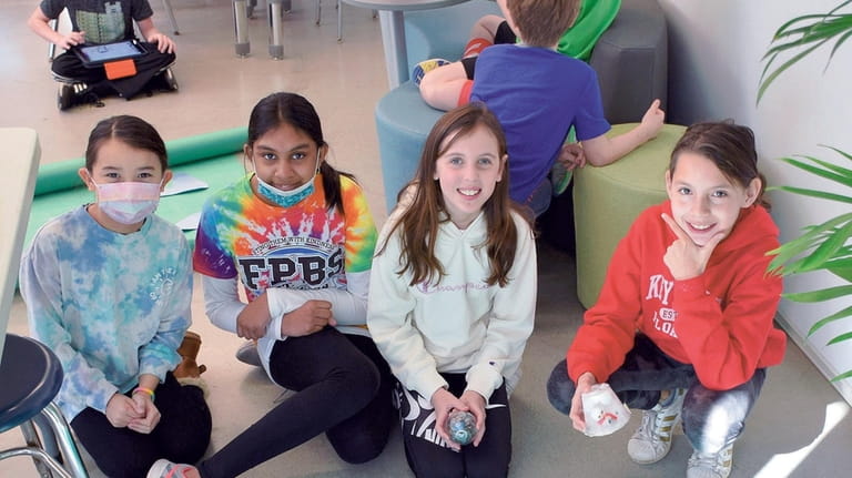 Fourth-graders in Emily Meslin’s class at Floral Park-Bellerose School designed...