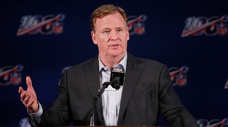 In this May 22, 2019, file photo, NFL Commissioner Roger...