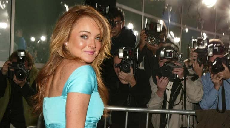 LI's Lindsay Lohan arrives for the premiere of "Mean Girls" at...