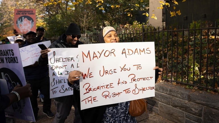 In November, protesters marched outside New York City Mayor Eric...