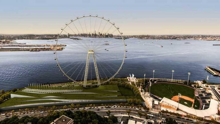 A rendering of Staten Island Ferris Wheel plan for Staten...